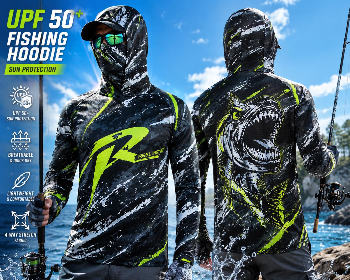 Embellish Knit - Outdoor Sun Protective Long Sleeve Fishing