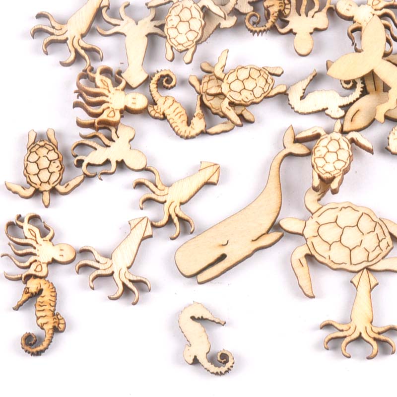 Embellish Craft - 20 Chiếc 25-40Mm Rùa Biển/Ngang/Cá Voi