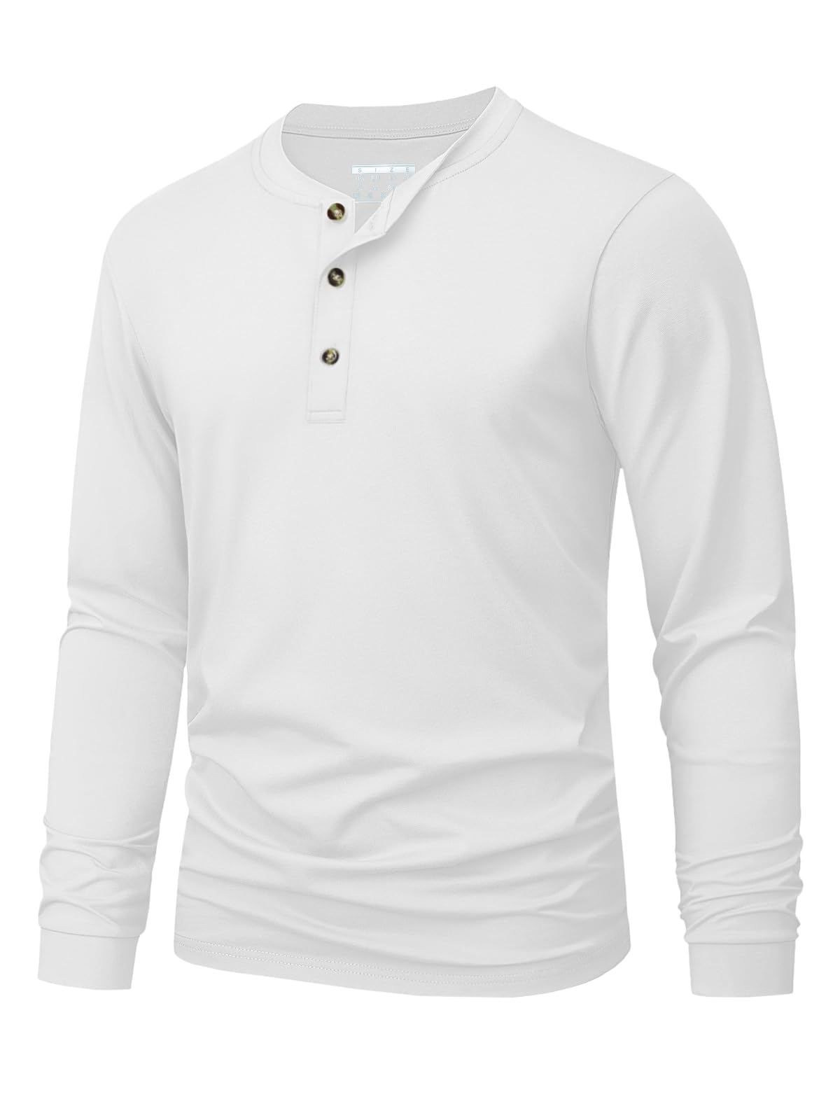 Embellish Knit - Men's Henley T-Shirt Simple Solid Color